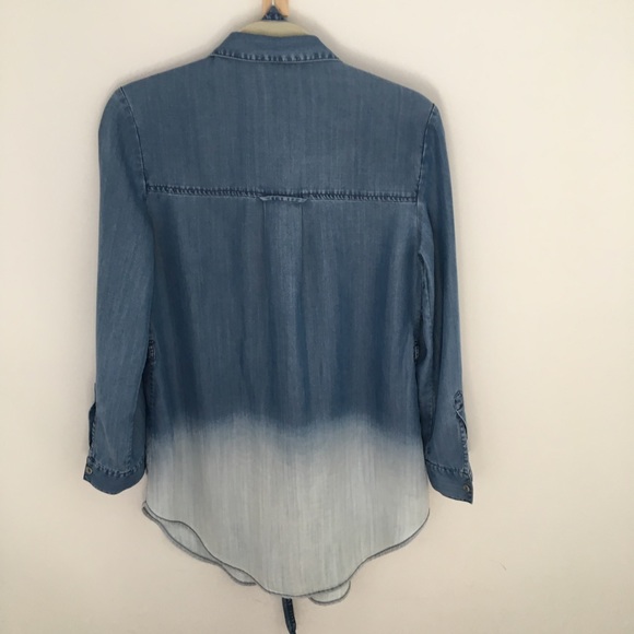 Anthro Holding Horses Dip Dye Chambray Tunic - Picture 4 of 4